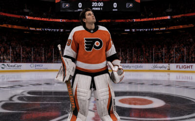 Former Flyers goalie, Carter Hart. AI image.